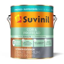 Tinta Esmalte a Base de Água Branco Fosco 3.6 litros - Suvinil