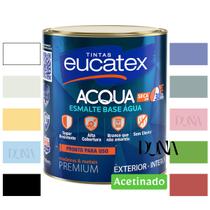 Tinta Esmalte Acetinado Metal, Madeira, PVC Eucatex 800ml