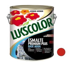 Tinta Esmalte Base Água 3.6lt Lukscolor Vermelho