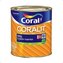 Tinta Esmalte Base Agua Branco Brilhante Coralit 0,900ml - Coral