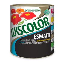 Tinta Esmalte Base Água Brilhante 900ml Lukscolor Marrom Tabaco