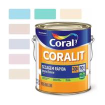 Tinta Esmalte Base Agua Coral Coralit 900ml Acetinado