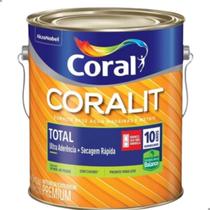 Tinta Esmalte Base Água Coralit Preto Fosco 3,6l - Coral