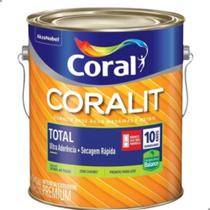 Tinta Esmalte Base Água Coralit Preto Fosco 3,6l - Coral