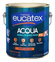 Tinta Esmalte Base Água Eucatex Acqua 3,6 L Branco Brilhante Tinta Esmalte Base Água Eucatex Acqua 3,6 L Branco Brilhante