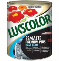 Tinta esmalte base agua fosco branco 1/4 = 900 ml lukscolor