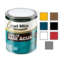 Tinta Esmalte Base D'Água 900ml Cores Madeira Porta Metal Ferro Azulejo Parede Sintético Anti Mofo