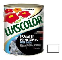 Tinta Esmalte Brilhante Base Água Branco 900ml Lukscolor Tinta Esmalte Brilhante Base Água Branco 900ml Lukscolor
