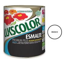 Tinta Esmalte Brilhante Base Água Branco 900ml Lukscolor