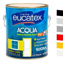 Tinta Esmalte Brilhante Base Agua Sem Cheiro 3,6L Eucatex Tinta Esmalte Brilhante Base Agua Sem Cheiro 3,6L Eucatex
