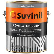 Tinta Esmalte Brilhante Contra Ferrugem 3,6 Litros Cinza Escuro - 50581390 - SUVINIL Tinta Esmalte Brilhante Contra Ferrugem 3,6 Litros Cinza Escuro - 50581390 - SUVINIL