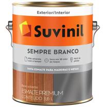 Tinta Esmalte Brilhante Sempre Branco 3,6 Litros - 50579200 - SUVINIL Tinta Esmalte Brilhante Sempre Branco 3,6 Litros - 50579200 - SUVINIL