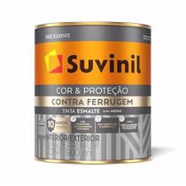 Tinta Esmalte Contra Ferrugem Branco Acetinado 900ml - Suvinil Tinta Esmalte Contra Ferrugem Branco Acetinado 900ml - Suvinil