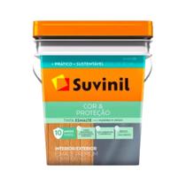 Tinta Esmalte Cor e Proteção Branco Brilhante Base Água 18L Suvinil Tinta Esmalte Cor e Proteção Branco Brilhante Base Água 18L Suvinil