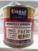 Tinta esmalte cor preta 225 ml tinsul