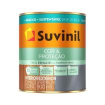 Tinta Esmalte Cor & Proteção Base Água Acetinada Branca 900ml - Suvinil Tinta Esmalte Cor & Proteção Base Água Acetinada Branca 900ml - Suvinil