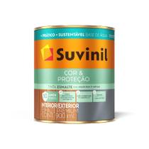 Tinta Esmalte Cor & Proteção Base Água Branco Fosco 0,9L Suvinil