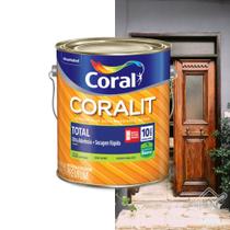 Tinta Esmalte Coralit Total Para Madeira e Metais Fosco Branco 3,6L