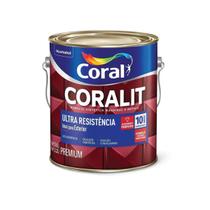 Tinta Esmalte Coralit Ultra Resistência Brilhante 3,6L Cores Especiais - Alumínio