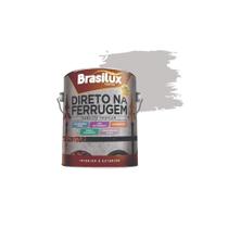 Tinta Esmalte Direto na Ferrugem Alta Resistencia - Cinza Platina 900ml - Brasilux
