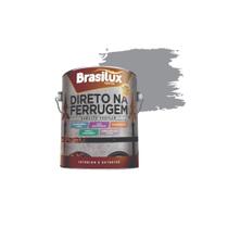 Tinta Esmalte Direto na Ferrugem Alta Resistencia - Prata 900ml - Brasilux