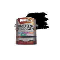 Tinta Esmalte Direto na Ferrugem Alta Resistencia - Preto 900ml - Brasilux