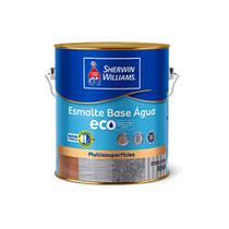 Tinta Esmalte Eco Base Água Alto Brilho 3,6L Cor Branco - Sherwin Williams