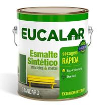 Tinta Esmalte Eucalar Brilhante Preto 3600ml