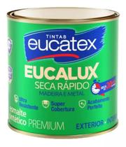 Tinta Esmalte Eucatex Cor Preto Fosco Resistente Madeira Metal Alta Qualidade 225ml