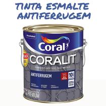 Tinta Esmalte Ferrolack Antiferrugem Preto 3.6 Litros Coral