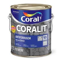 Tinta Esmalte Ferrolack Antiferrugem Preto 3.6 litros - Coral