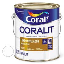 Tinta Esmalte Fosco Fundo Nivelador Coralit Branco 3.6l - Coral