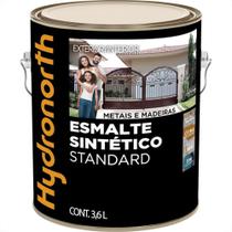 Tinta Esmalte Hydronorth Standard Acetinado Para Metais E Madeiras 3,6L Branco Neve