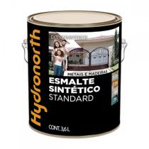 Tinta Esmalte Hydronorth Standard Fosco Para Metais Madeiras 3,6L Preto