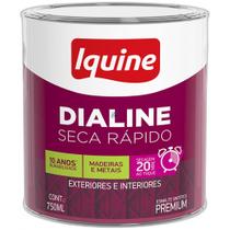 Tinta Esmalte Iquine Seca Rapido 750Ml Preto