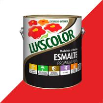 Tinta esmalte lukscolor alto brilho 3600ml vermelho