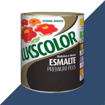 Tinta esmalte lukscolor alto brilho 900ml azul del rey