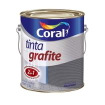 Tinta Esmalte Madeiras e Metais Grafite Cinza Claro 3.6L - Coral