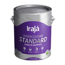 Tinta esmalte/Oleo Preto brilhante 900ml Iraja madeira e ferro acabamento brilhante
