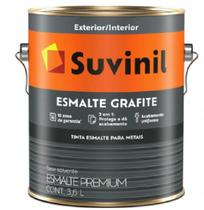 Tinta Esmalte Premium Fosca Para Ferro Grafite Suvinil 3,6L