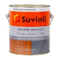 Tinta Esmalte Sempre Branco Madeiras E Metais 3,6 Suvinil Tinta Esmalte Sempre Branco Madeiras E Metais 3,6 Suvinil