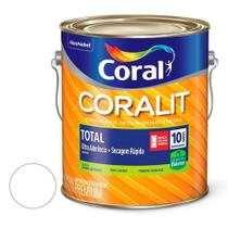 Tinta Esmalte Sintetico Acetinado Coralit Total Branco Permanente 3.6l - Coral