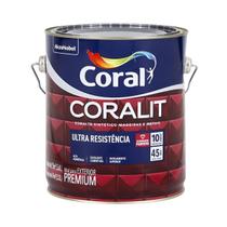 Tinta Esmalte Sintético Alto Brilho Exterior Coralit 3,6L Coral Cor Preto Tinta Esmalte Sintético Alto Brilho Exterior Coralit 3,6L Coral Cor Preto