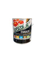 Tinta Esmalte Sintético Base Água 3,6l Lukscolor Cores Galão Cor Preto fosco Tinta Esmalte Sintético Base Água 3,6l Lukscolor Cores Galão Cor Preto fosco