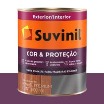Tinta Esmalte Sintético Bril. Suvinil Púrpura 800 ml