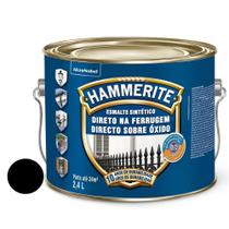 Tinta Esmalte Sintético Brilhante Direto na Ferrugem Hammerite Preto 2.4l - Coral Tinta Esmalte Sintético Brilhante Direto na Ferrugem Hammerite Preto 2.4l - Coral