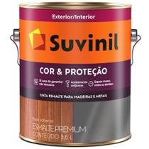 Tinta Esmalte Sintético Cor e Proteção Brilhante Para Madeira e Metal 3,6 Litros Tabaco - 53381267 - SUVINIL