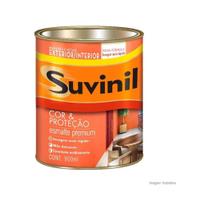 Tinta Esmalte Sintético Cor e Proteção Brilhante para Madeira e Metal Marfim 900ml - Suvinil - Tinta Esmalte Sintético Cor e Proteção Brilhante para Madeira e Metal Marfim 900ml - Suvinil