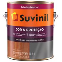 Tinta Esmalte Sintético Cor e Proteção Fosco para Madeira e Metal 3.6 Litros Grafite Claro - 53404322 - SUVINIL Tinta Esmalte Sintético Cor e Proteção Fosco para Madeira e Metal 3.6 Litros Grafite Claro - 53404322 - SUVINIL