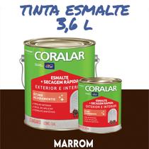 Tinta Esmalte Sintético Coral Madeira e Metal 3,6 l e 900ml Coralar Exterior/Interior